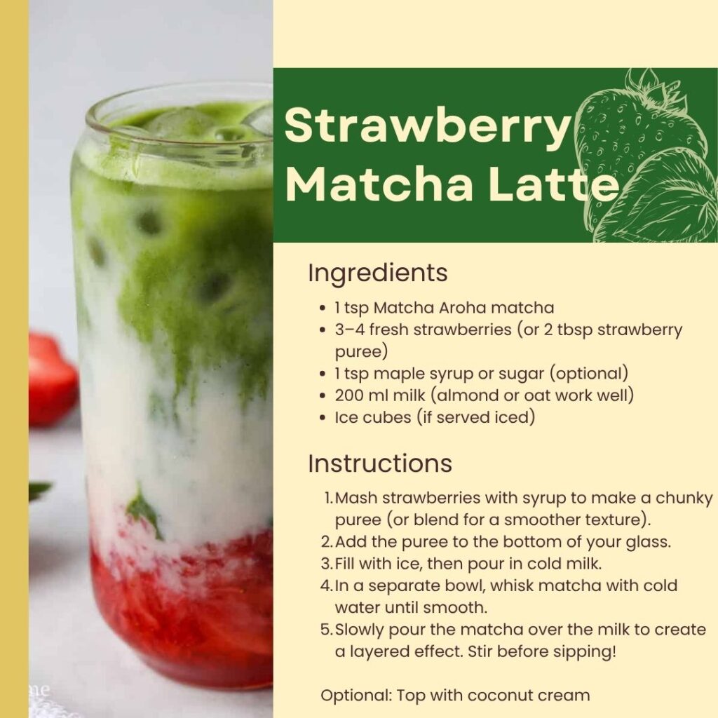 Recipe Strawberry Matcha Latte